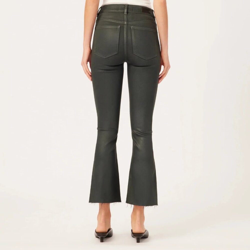NWT DL1961 Bridget Boot High Rise Instasculpt Jeans Denim in Deep Pine Coated 26 - Picture 2 of 9